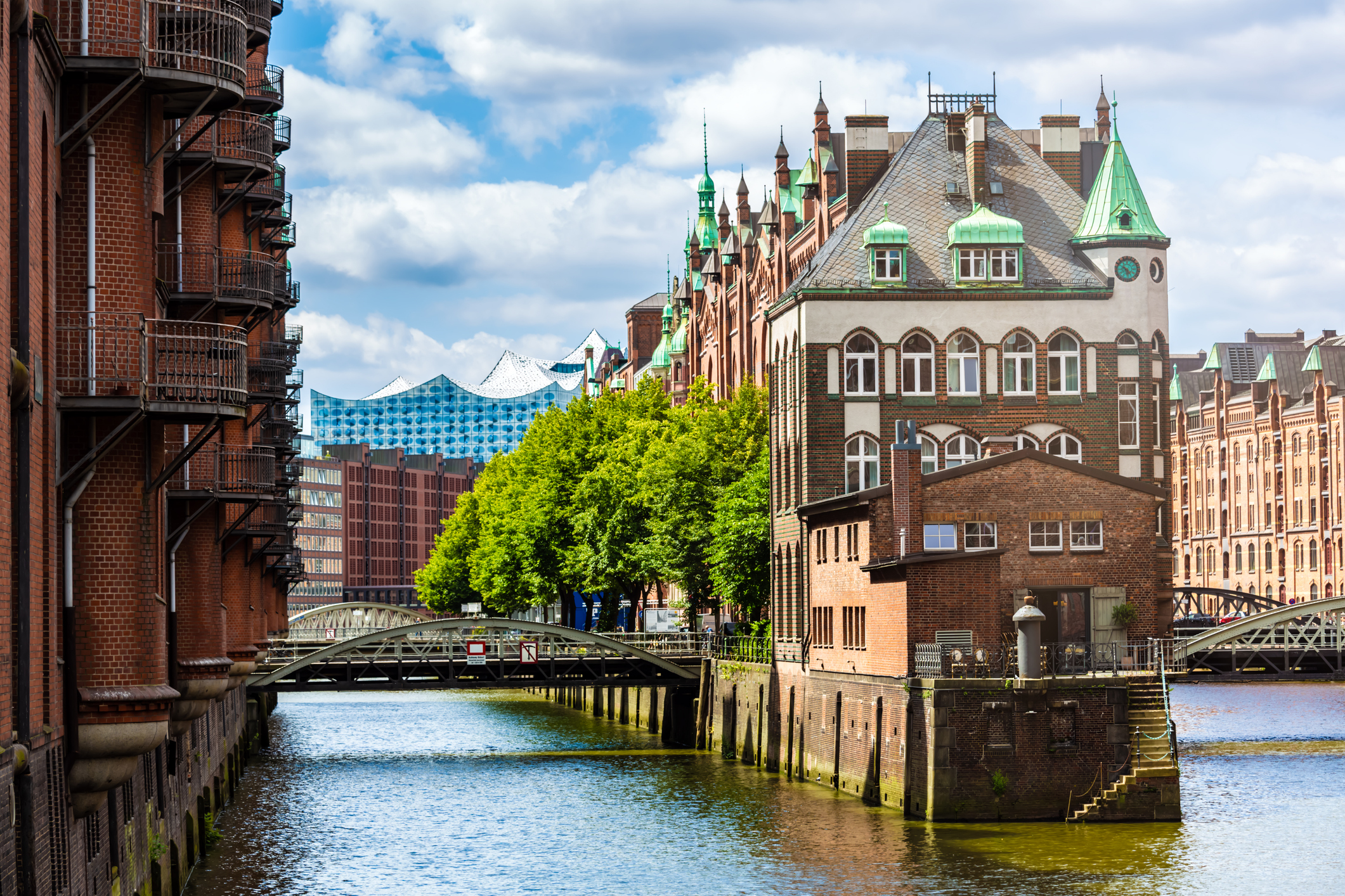 Das Wasserschloss in der Hamburger Speicherstadt